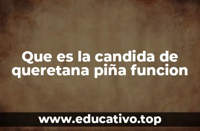 Que es la candida de queretana piña funcion