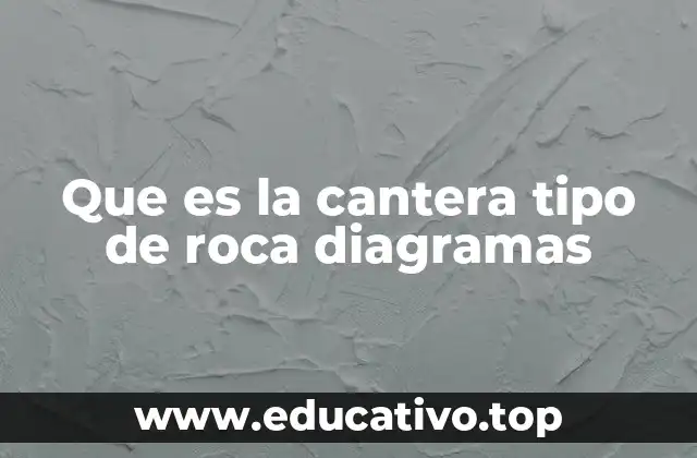 Que es la cantera tipo de roca diagramas