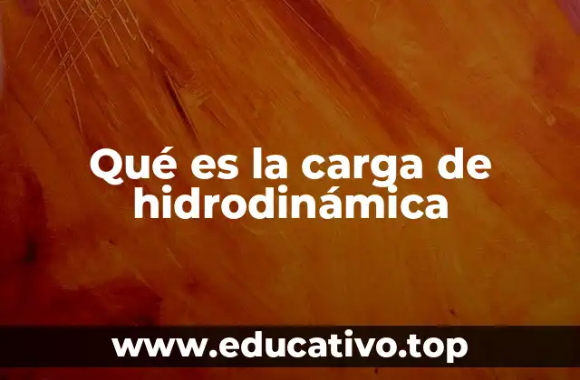Qué es la carga de hidrodinámica