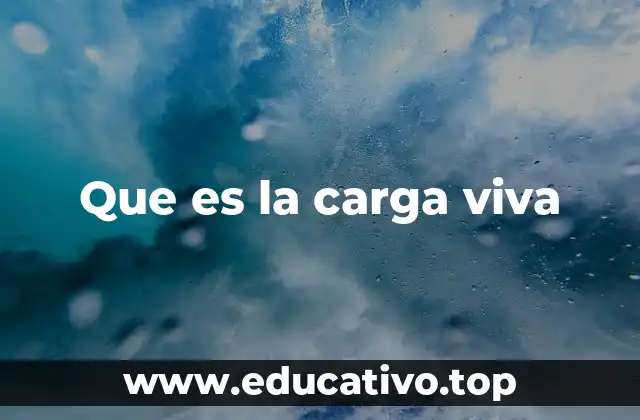 Que es la carga viva