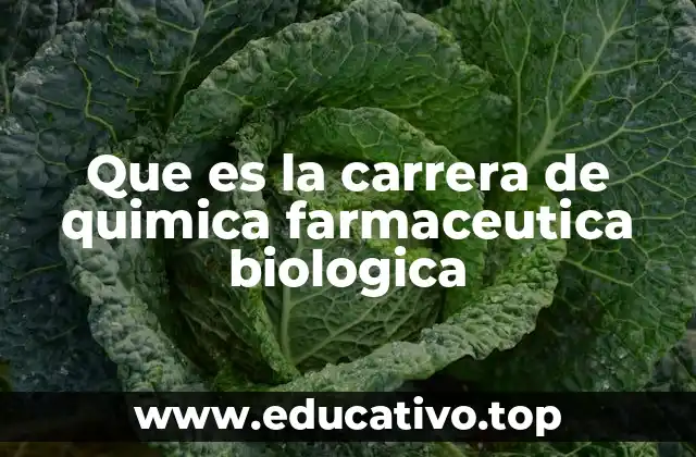 Que es la carrera de quimica farmaceutica biologica