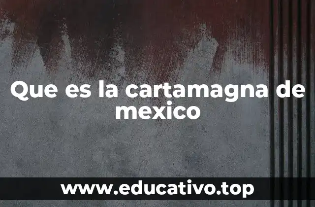 Que es la cartamagna de mexico