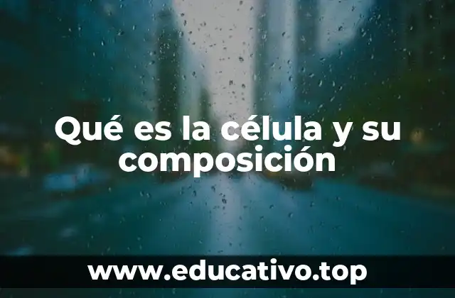 Qué es la célula y su composición