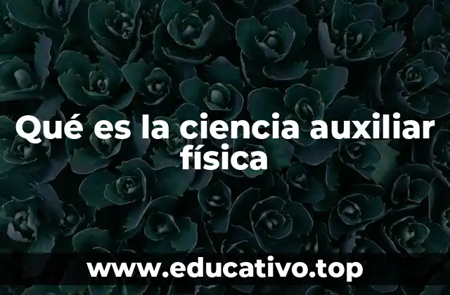 Qué es la ciencia auxiliar física