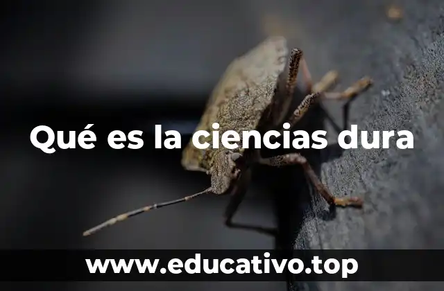 Qué es la ciencias dura
