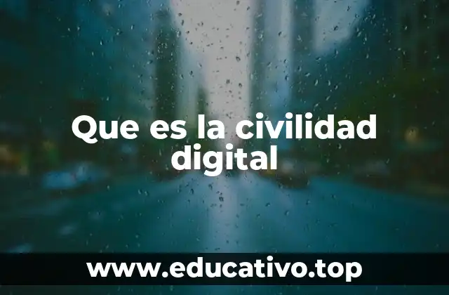 Que es la civilidad digital