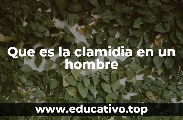 Que es la clamidia en un hombre