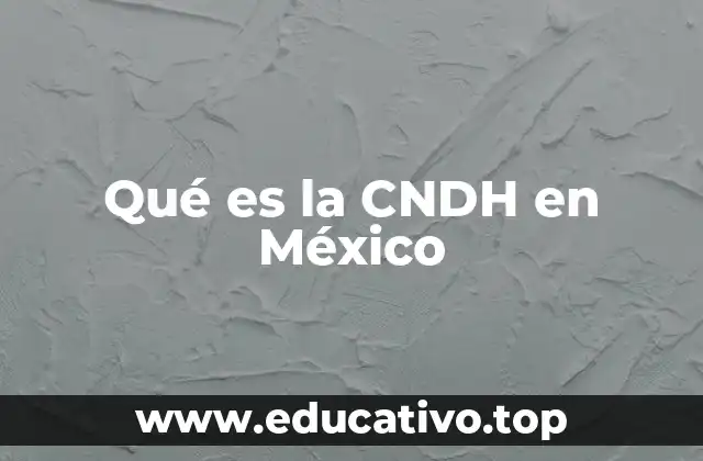 Qué es la CNDH en México
