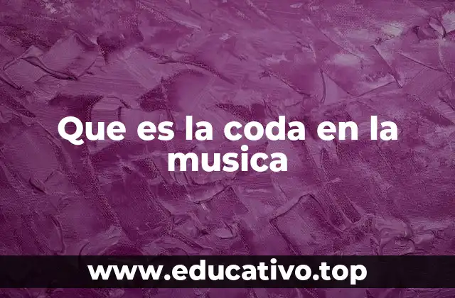 Que es la coda en la musica
