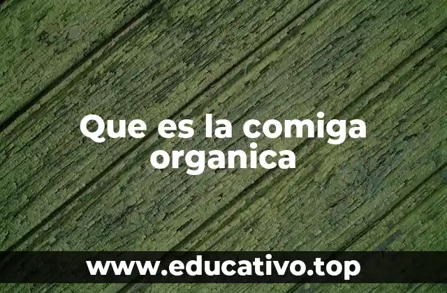 Que es la comiga organica