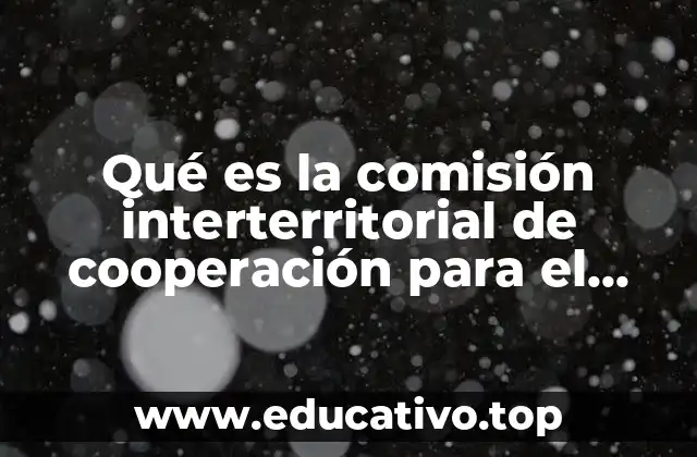 Qué es la comisión interterritorial de cooperación para el desarrollo