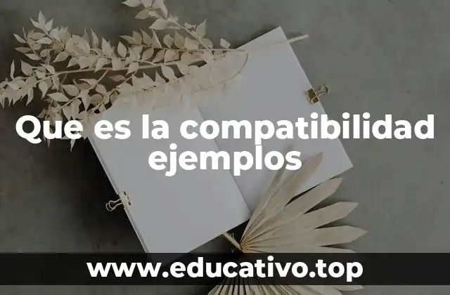 Que es la compatibilidad ejemplos