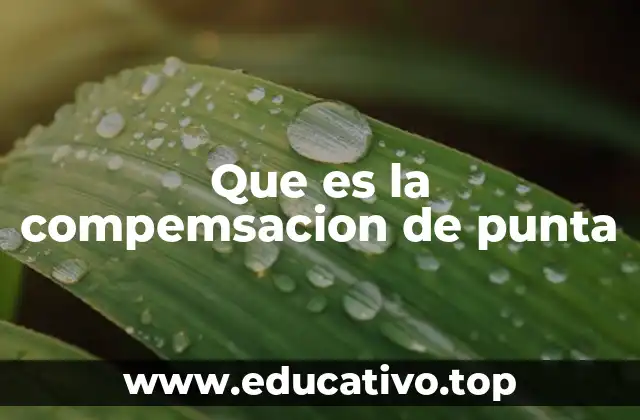 Que es la compemsacion de punta
