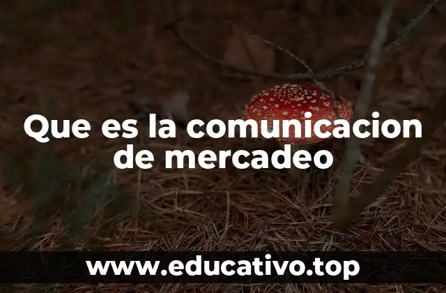 Que es la comunicacion de mercadeo