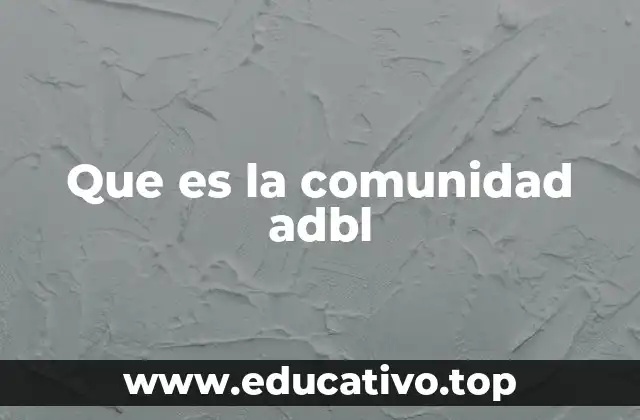 Que es la comunidad adbl