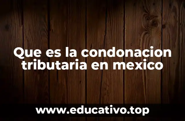 Tipos de condonaciones tributarias en México