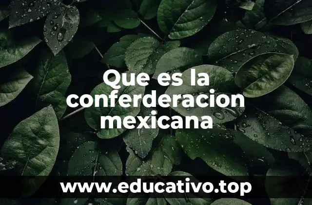 Que es la conferderacion mexicana