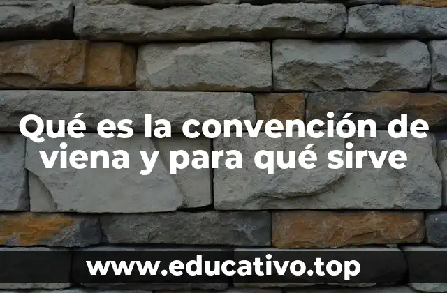Qué es la convención de viena y para qué sirve