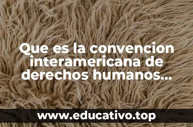Que es la convencion interamericana de derechos humanos yahoo