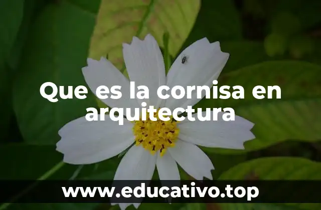 Que es la cornisa en arquitectura