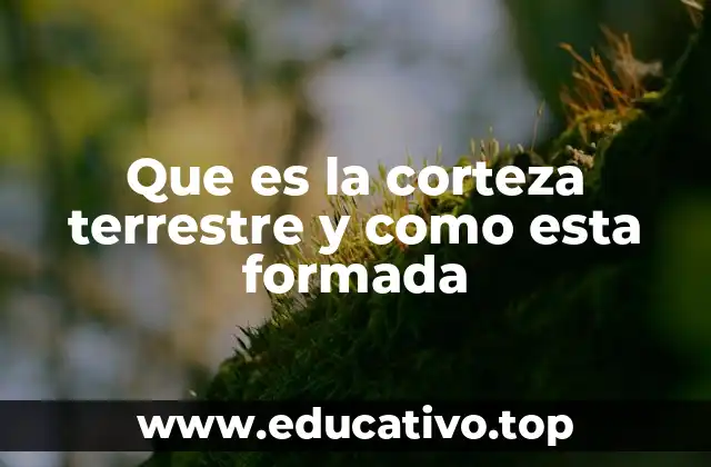 Que es la corteza terrestre y como esta formada