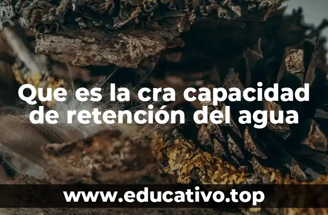 Que es la cra capacidad de retención del agua