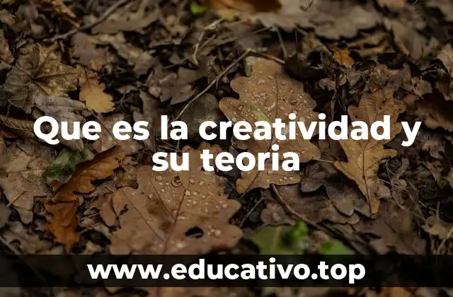 Que es la creatividad y su teoria