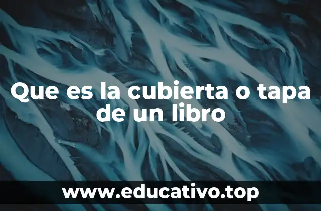Que es la cubierta o tapa de un libro