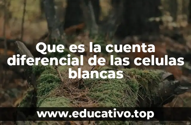 Que es la cuenta diferencial de las celulas blancas