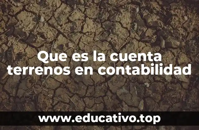 Que es la cuenta terrenos en contabilidad