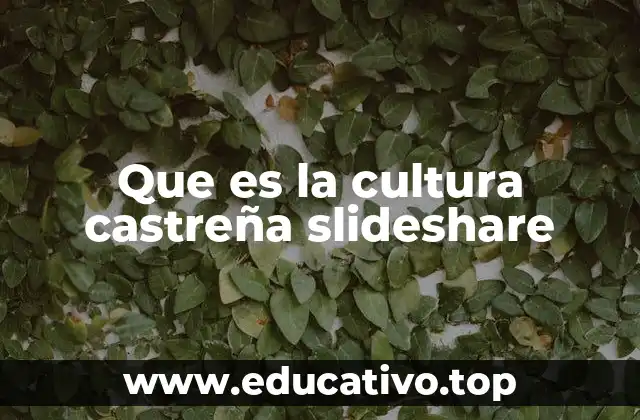 Que es la cultura castreña slideshare