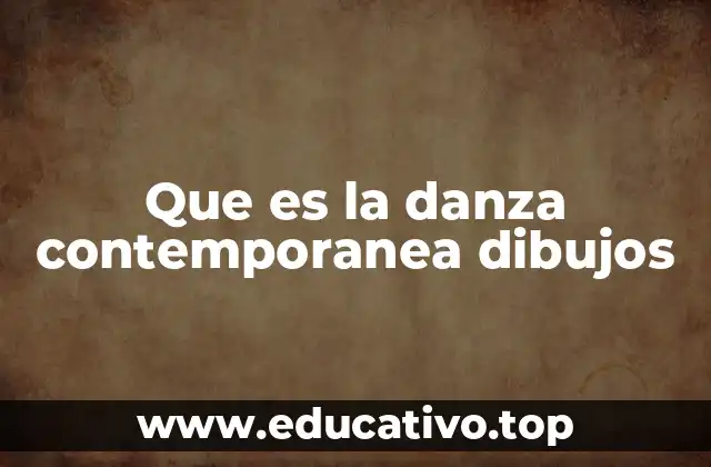 Que es la danza contemporanea dibujos