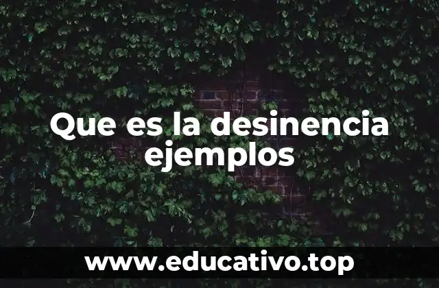 Que es la desinencia ejemplos