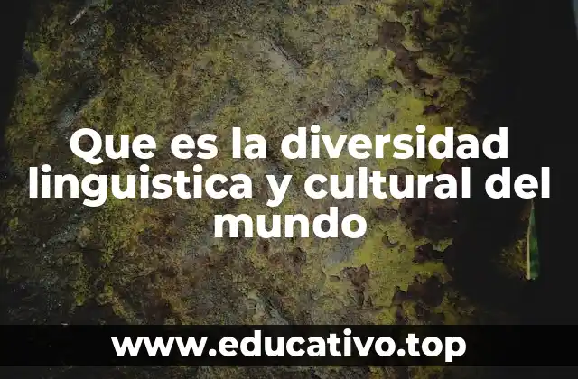 Que es la diversidad linguistica y cultural del mundo