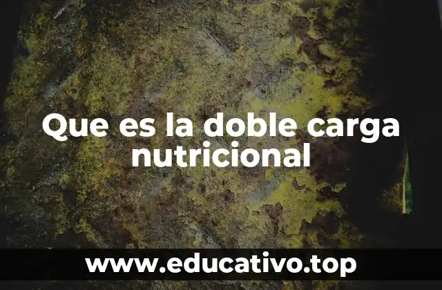Que es la doble carga nutricional