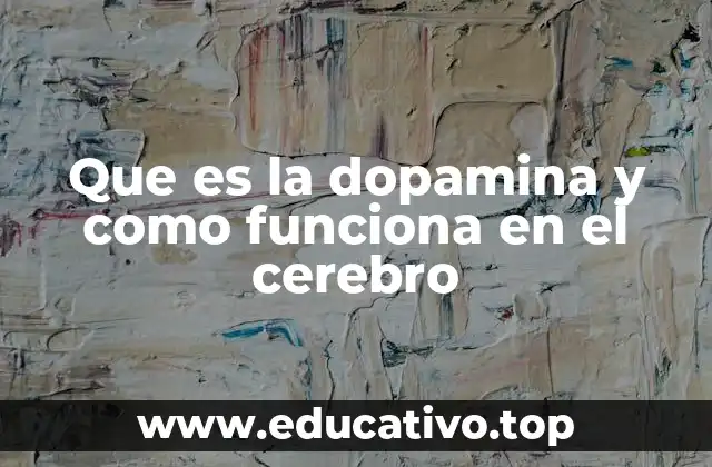 Que es la dopamina y como funciona en el cerebro