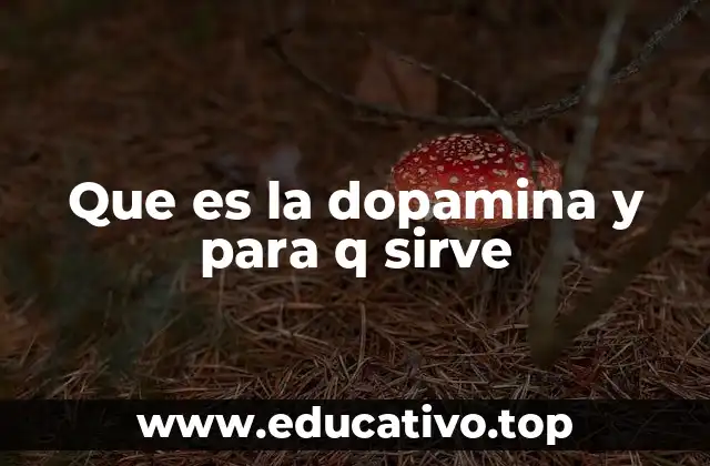 Que es la dopamina y para q sirve