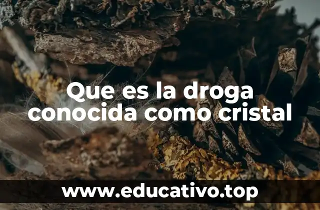 Que es la droga conocida como cristal