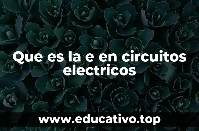 Que es la e en circuitos electricos
