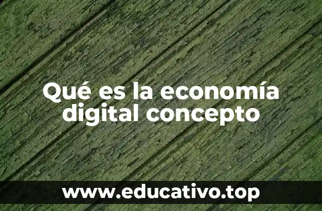 Qué es la economía digital concepto
