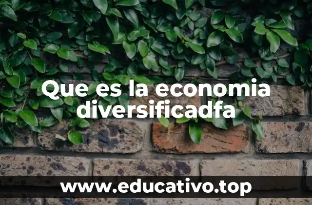 Que es la economia diversificadfa