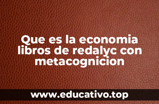 Que es la economia libros de redalyc con metacognicion