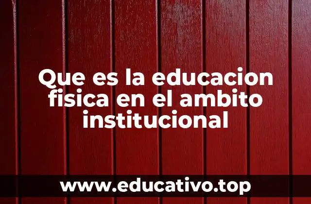 El rol de la educación física en la formación escolar