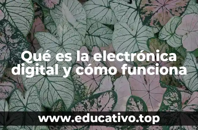 Qué es la electrónica digital y cómo funciona