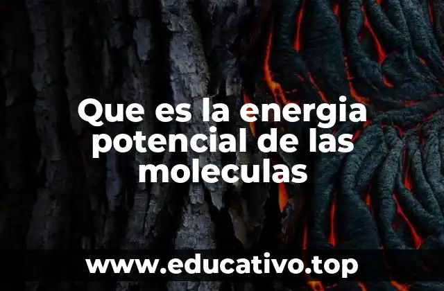 Que es la energia potencial de las moleculas