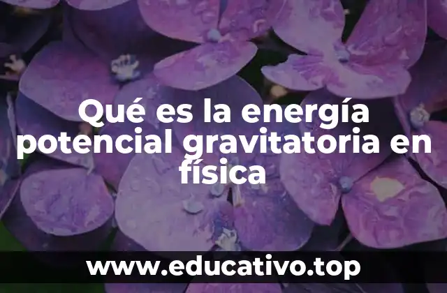 Qué es la energía potencial gravitatoria en física