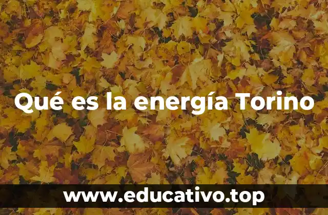 La energía sostenible en el contexto urbano de Turín