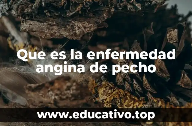 Que es la enfermedad angina de pecho