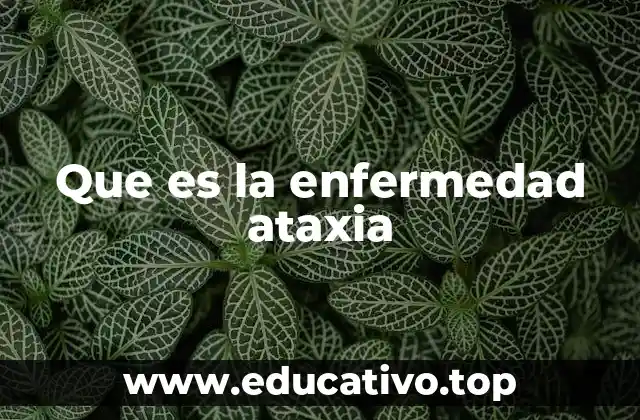 Que es la enfermedad ataxia