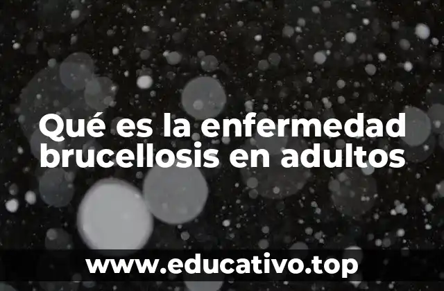 Cómo afecta la brucelosis al sistema inmunológico adulto